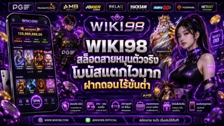 สล็อตออนไลน์ WIKI98 รวมเกมสล็อตครบทุกค่ายดัง